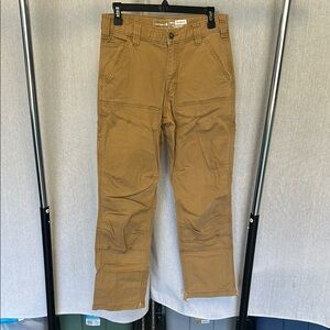 Carhartt Brown Cargo Pants with Reinforced Knees